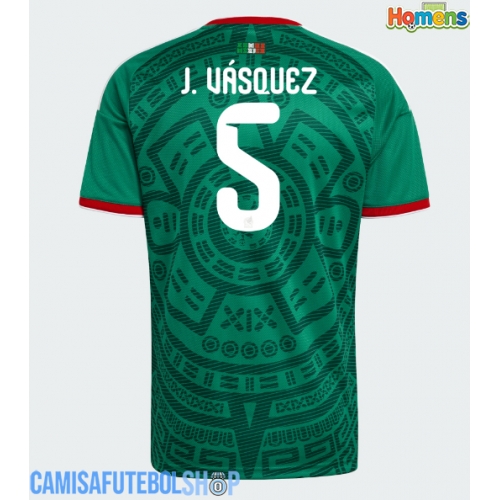 Camisa de time de futebol México Johan Vasquez #5 Replicas 1º Equipamento Mundo 2026 Manga Curta